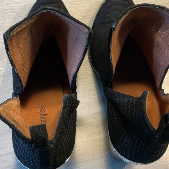 Jeffrey Campbell Cromwell Western Black Suede Snakeskin Leather Booties-Size 7.5 - Picture 12 of 16